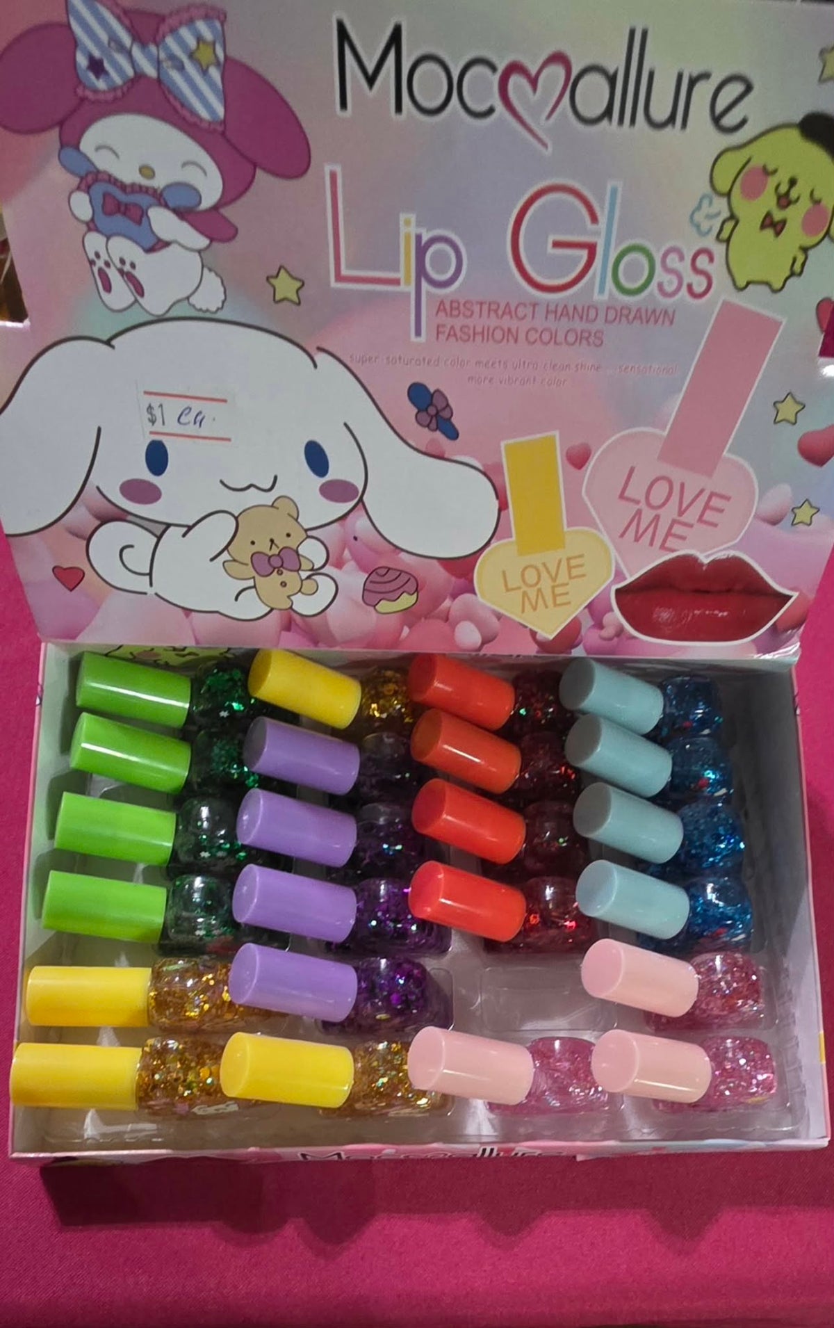 Heart Shaped Glitter Lip Gloss