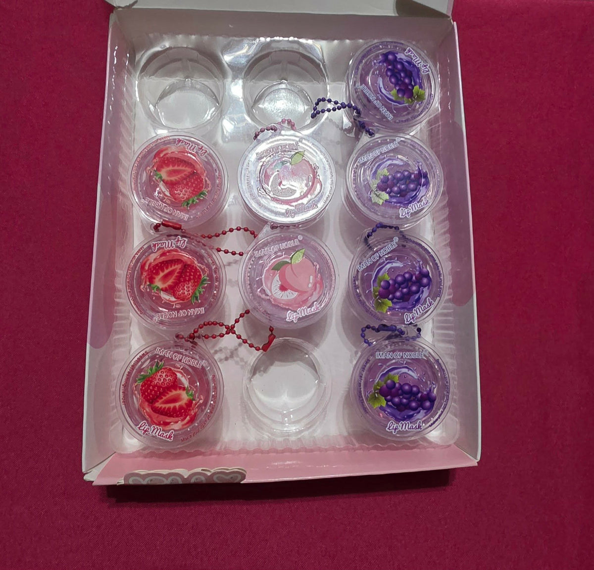 Fruit Jelly Lip Mask Keychain