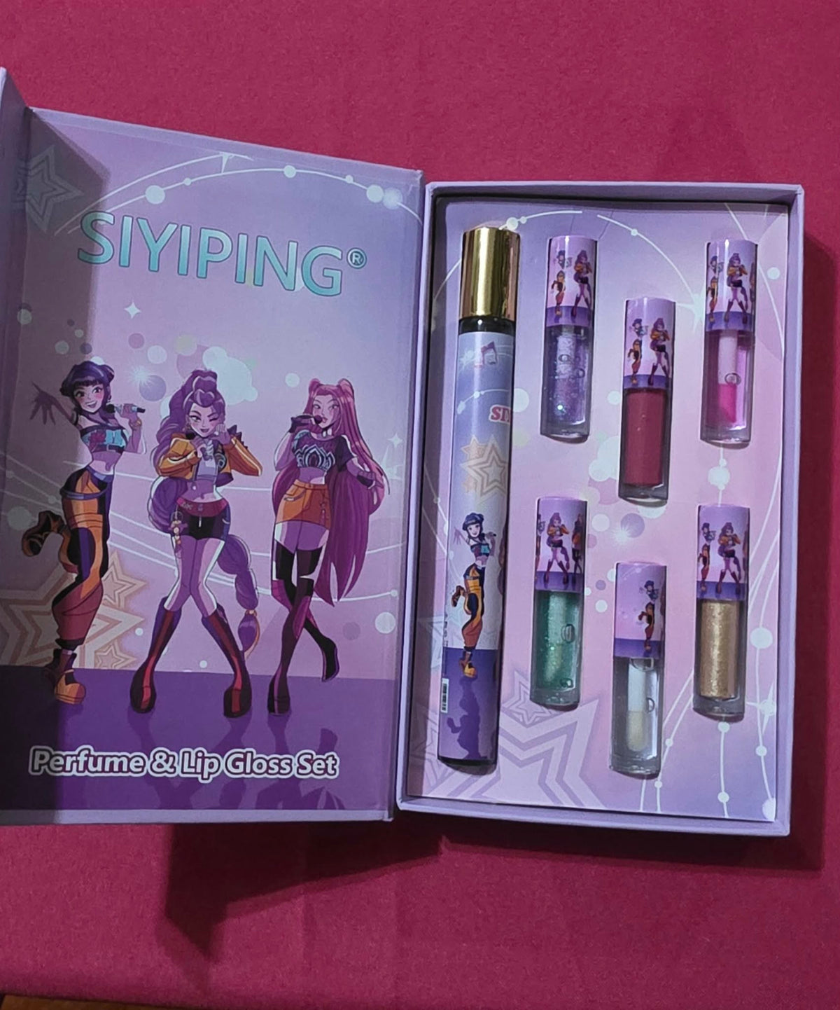 K-Pop Glam Set – Fragrance & Lip Gloss Collection